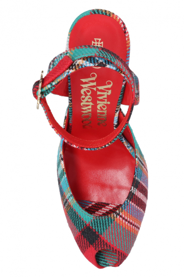 Vargas' heeled sandals Vivienne Westwood - Vans racing red check foxing sk8  hi checkerboard sneakers mens new rare - IetpShops Belgium